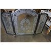 Image 1 : LEADED GLASS FIRE SCREEN