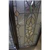 Image 2 : LEADED GLASS FIRE SCREEN
