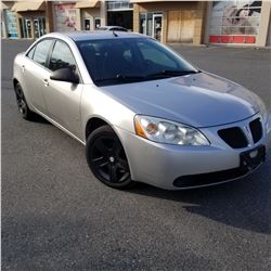 2008 PONTIAC G6, 4 DOOR SEDAN, 210160KM, AUTOMATIC WITH 2 KEYS AND FOBS, CAR FAX AND REGISTRATION