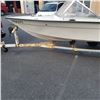 Image 3 : 2007 U-BILT BOAT TRAILER, SINGLE AXLE, 19 FOOT TRAILER INCLUDES 1984 ANCHOR FIBERGLASS HULL BOAT, MA
