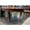 Image 9 : ROUND MAHOGANY DINING TABLE W/ 8 BALOON BACK CHAIRS