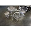 Image 3 : WHITE WROUGHT IRON DECORATIVE VINTAGE PLANT STAND BIKE