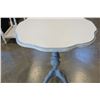 Image 2 : VINTAGE PAINTED DUNCAN PHYFE STYLE CLOVER TABLE AND BARLEY TWIST TABLE