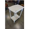 Image 8 : VINTAGE PAINTED DUNCAN PHYFE STYLE CLOVER TABLE AND BARLEY TWIST TABLE