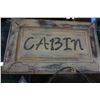 Image 2 : "CABIN", "LOVE", AND "HOME SWEET HOME" WOODEN WALL HANGINGS