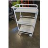 Image 1 : WHITE 3-TIER METAL CART