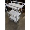 Image 4 : WHITE 3-TIER METAL CART
