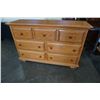 Image 1 : OAK 7 DRAWER DRESSER