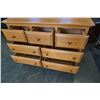 Image 3 : OAK 7 DRAWER DRESSER