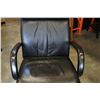 Image 2 : BLACK LEATHER OFFICE CHAIR
