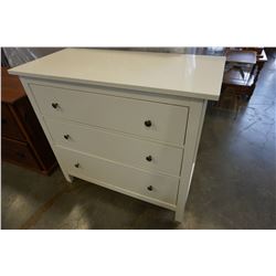 3 DRAWER WHITE DRESSER