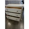 Image 2 : 3 DRAWER WHITE DRESSER