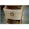 Image 3 : 3 DRAWER WICKER NIGHT STAND