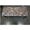 Image 2 : PIANO BENCH W/ FLORAL CUSHION