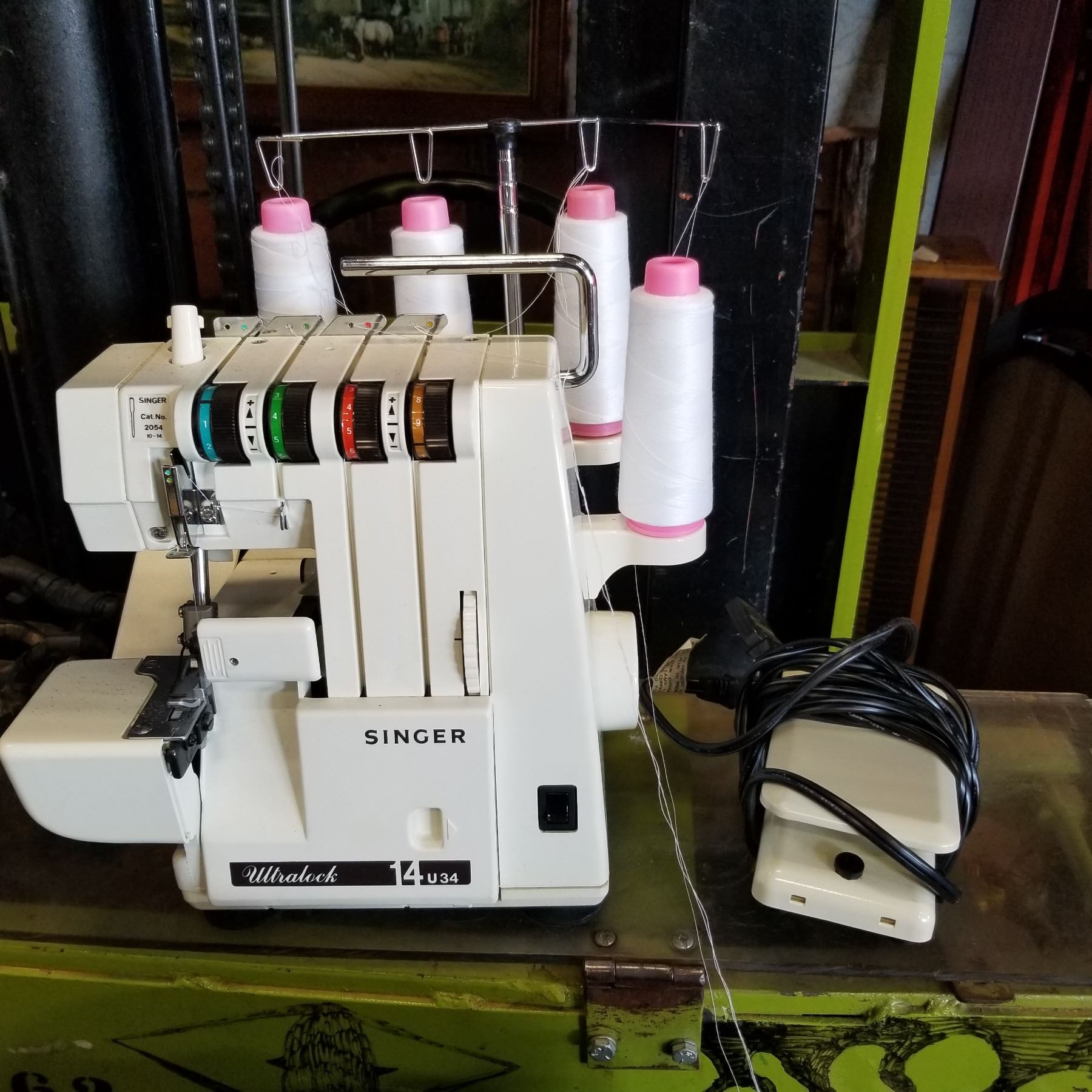 SINGER 14V34 SERGER SEWING MACHINE Big Valley Auction
