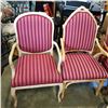 Image 2 : 3 WOOD FRAMED DINING CHAIRS