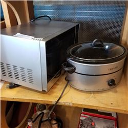 RCA MICROWAVE AND CROCK POT