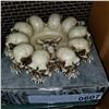 Image 2 : RALPH LAUREN HIGH BALL GLASS SET AND MELTING SKULL ASH TRAY
