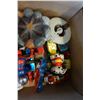 Image 2 : BOX OF MOSTLY VINTAGE TOYS, HOTWHEELS, FISHER PRICE, STARWARS, ETC
