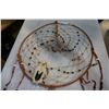 Image 2 : LARGE DREAM CATCHER W/ REAL FEATHERS AND HAND BEAD WORK