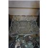 Image 3 : SILVER OVERLAY DISH AND PINWHEEL CRYSTAL DISH