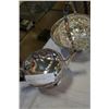 Image 2 : VINTAGE PEWTER JUG SET, SILVER PLATE, AND CRYSTAL BOWL