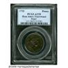 Image 3 : 1722 PENNY Rosa Americana Penny, UTILE AU58 PCGS.