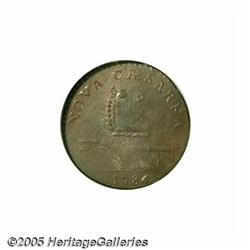 1786 COPPER New Jersey Copper, Narrow Shield, Str