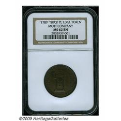 1789 TOKEN Mott Token, Thick Planchet, Plain Edge