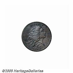 1793 1C Wreath Cent--Vine and Bars--XF Details, C