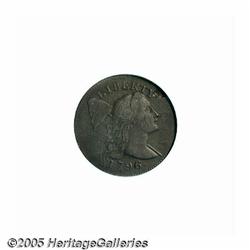 1796 1C Liberty Cap AU Details, Obverse Planchet 