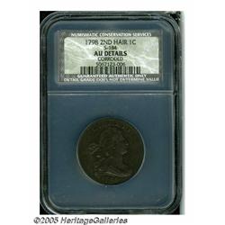 1798 1C Second Hair Style AU Details, Corroded, N