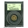 Image 1 : 1858 1C Small Letters MS63 PCGS. Warm golden-tan 