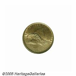 1858 1C Small Letters MS65 NGC. Rich golden-brown