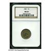 Image 1 : 1861 1C MS65 NGC. This exceptional Gem exhibits a