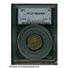 Image 1 : 1871 1C MS62 Red and Brown PCGS. Variegated orang