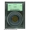 Image 1 : 1877 1C AU50 PCGS. Warm light to medium brown sur