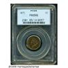 Image 1 : 1871 1C PR65 Red and Brown PCGS. Shallow N in ONE