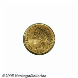 1884 1C PR65 Red Cameo PCGS. A fully brilliant an