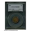 Image 1 : 1887 1C PR65 Red and Brown PCGS. A lovely, irides