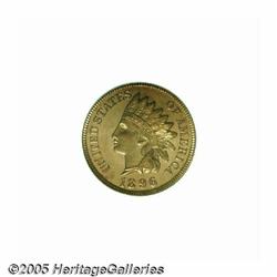 1896 1C PR65 Red Cameo PCGS. A cameo-like effect 