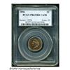 Image 3 : 1896 1C PR65 Red Cameo PCGS. A cameo-like effect 