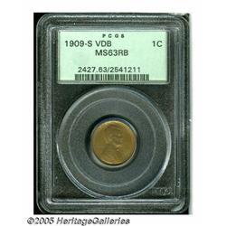 1909-S VDB 1C MS63 Red and Brown PCGS. Blended ol