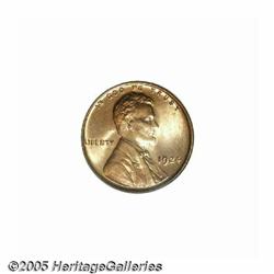 1924 1C MS66 Red PCGS. Bright apricot and gold co