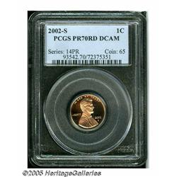 2002-S 1C PR70 Deep Cameo PCGS. The outstanding q
