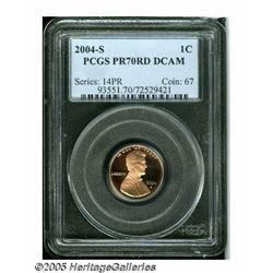 2004-S 1C PR70 Deep Cameo PCGS. An outstanding pu