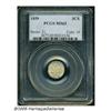 Image 1 : 1859 3CS MS65 PCGS. Light honey-gold color graces