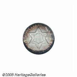 1871 3CS MS66 NGC. The James Longacre designed Th