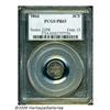 Image 1 : 1864 3CS PR65 PCGS. Apple-green, peach, and ocean