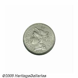 1879 3CN PR67 Cameo NGC. Brilliant throughout wit